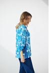CASSIA BLOUSE - blue/white